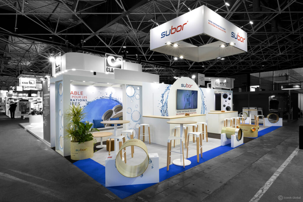 Stand modulaire Subor réalisé lors du salon Pollutec 2023