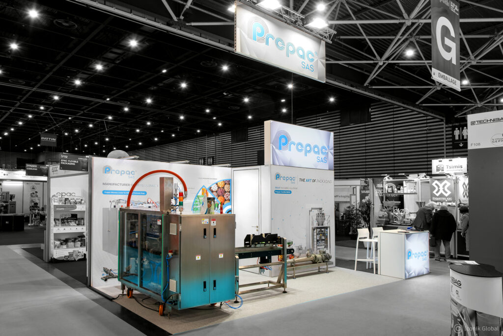 Stand modulaire Prepac pour l'édition 2023 du salon Prod&Pack