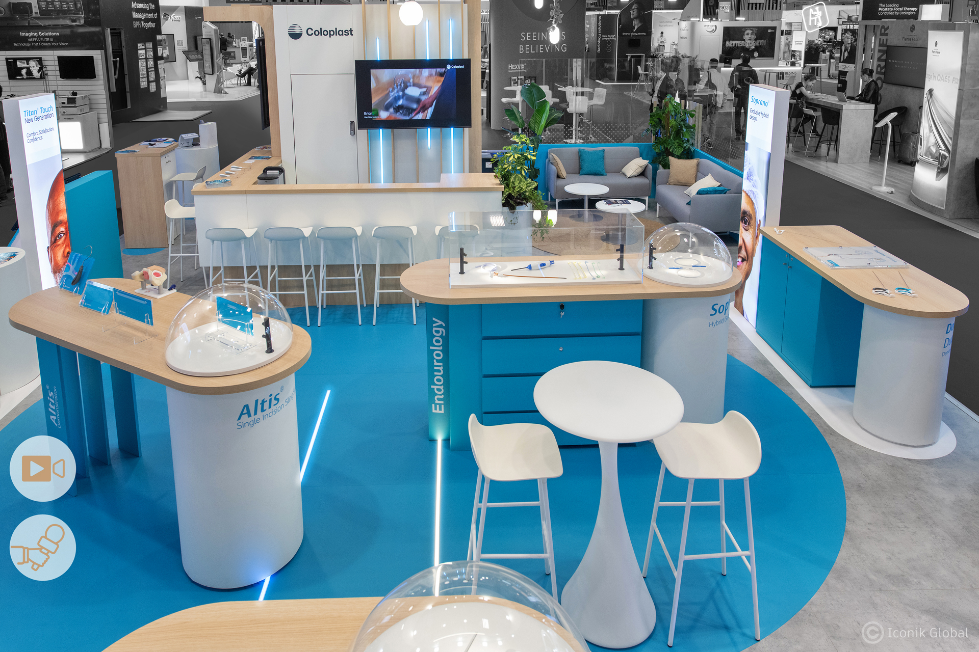 Stand menuisé réalisé pour le salon européen de l'urologie : EAU 2024 à Paris