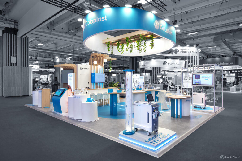 Stand menuisé réalisé pour le salon de l&#039;urologie EAU 2024 à Paris