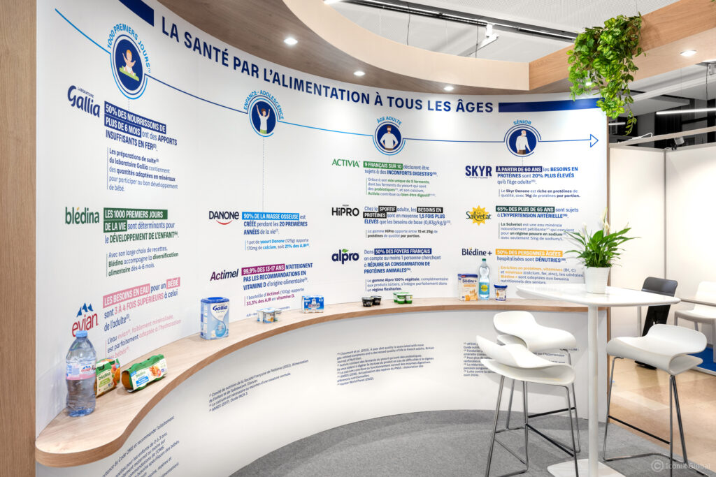 Stand traditionnel réalisé lors du Congrès AFDN à Paris Montrouge 2024