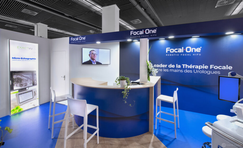 Stand Edap - Focal One pour le Congrès Français d&#039;Urologie 2024 à Paris